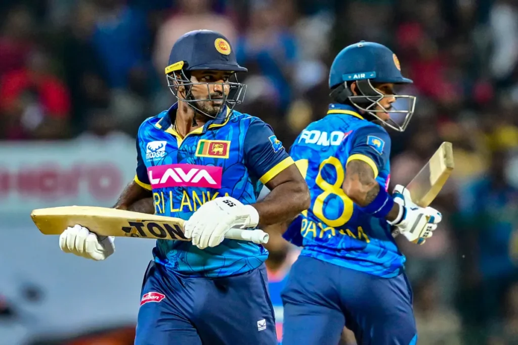 Nissanka and Perera on the match